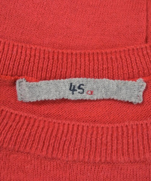 45R（フォーティーファイブアール）ニット・セーター 赤 サイズ:2(M位) レディース/2200647103074