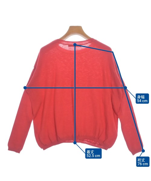 45R（フォーティーファイブアール）ニット・セーター 赤 サイズ:2(M位) レディース/2200647103074