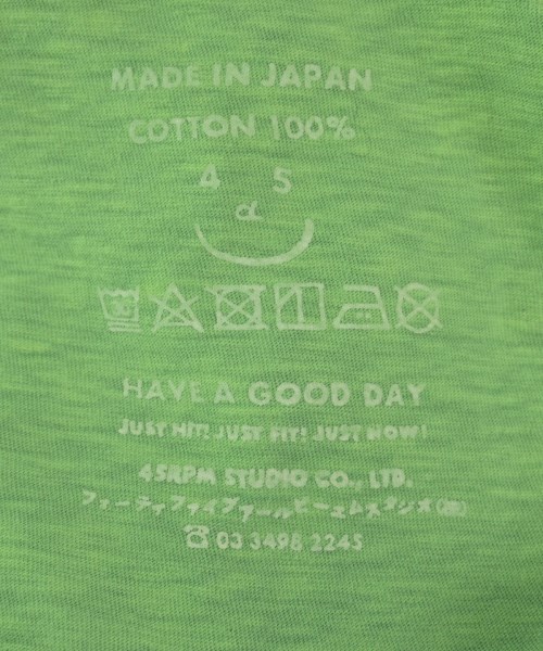 45R（フォーティーファイブアール）Tシャツ・カットソー 緑 サイズ:F レディース/2200702278075