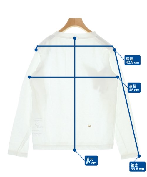 45R（フォーティーファイブアール）Tシャツ・カットソー 白 サイズ:2(M位) レディース/2200702417252
