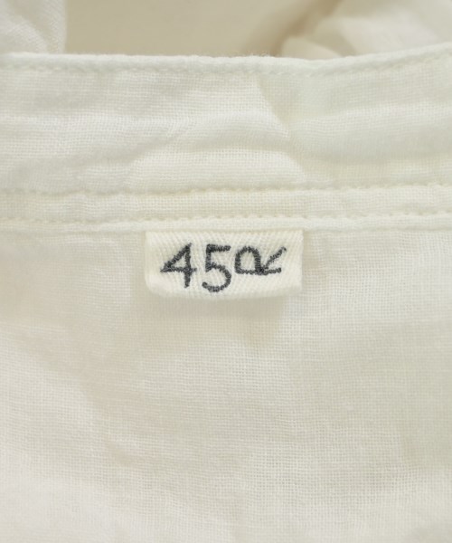 45R（フォーティーファイブアール）ブラウス 白 サイズ:F レディース/2200663289011