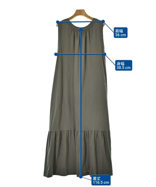 45R（フォーティーファイブアール）ワンピース カーキ サイズ:0(F) レディース/2200663513055