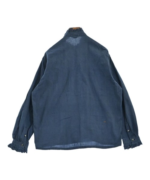 45R（フォーティーファイブアール）ブラウス 紺 サイズ:F レディース/2200664977030