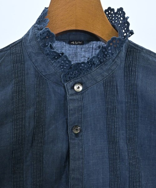 45R（フォーティーファイブアール）ブラウス 紺 サイズ:F レディース/2200664977030