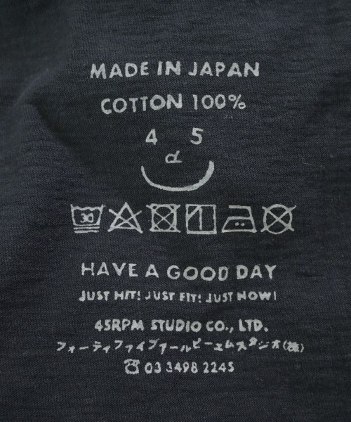 45R（フォーティーファイブアール）Tシャツ・カットソー 紺 サイズ:2(M位) レディース/2200660631134