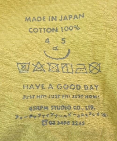 45R（フォーティーファイブアール）タンクトップ 黄 サイズ:-(M位) レディース/2200664151096
