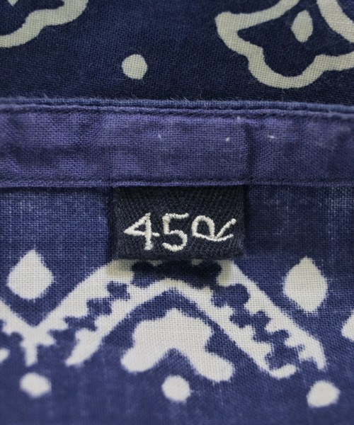 45R（フォーティーファイブアール）ブラウス 紺 サイズ:0(F) レディース/2200667073043