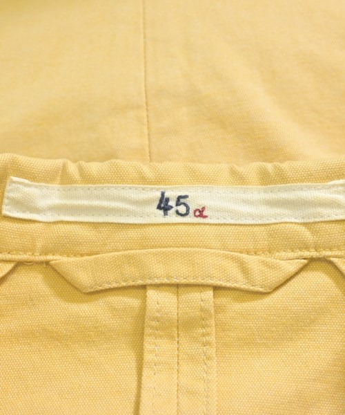 45R（フォーティーファイブアール）カジュアルジャケット 黄 サイズ:3(L位) レディース/2200667432048