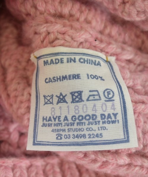 45R（フォーティーファイブアール）ニット・セーター ピンク サイズ:F レディース/2200669956061