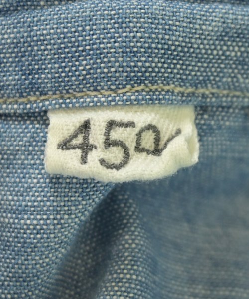 45R（フォーティーファイブアール）カジュアルシャツ 青 サイズ:2(M位) レディース/2200669435016