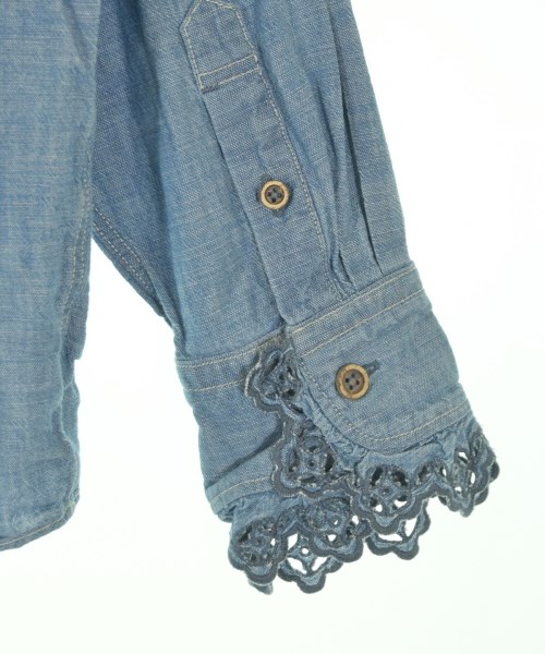 45R（フォーティーファイブアール）カジュアルシャツ 青 サイズ:2(M位) レディース/2200669435016