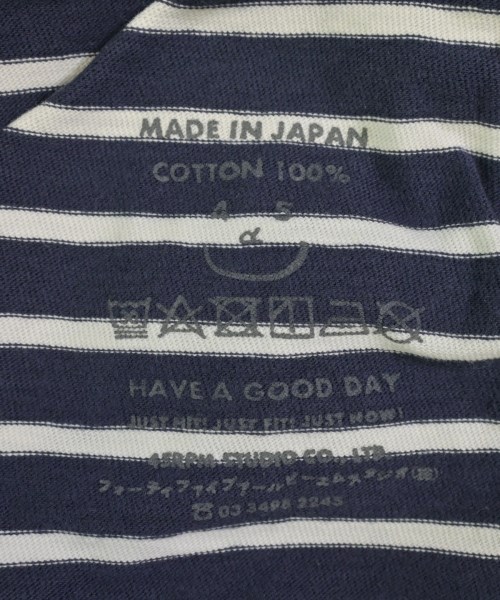 45R（フォーティーファイブアール）Tシャツ・カットソー 紺 サイズ:1(S位) レディース/2200729298063