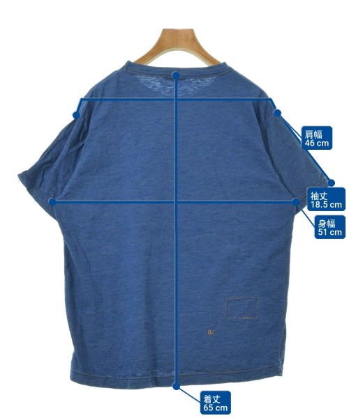 45R（フォーティーファイブアール）Tシャツ・カットソー 青 サイズ:1(S位) レディース/2200724012053
