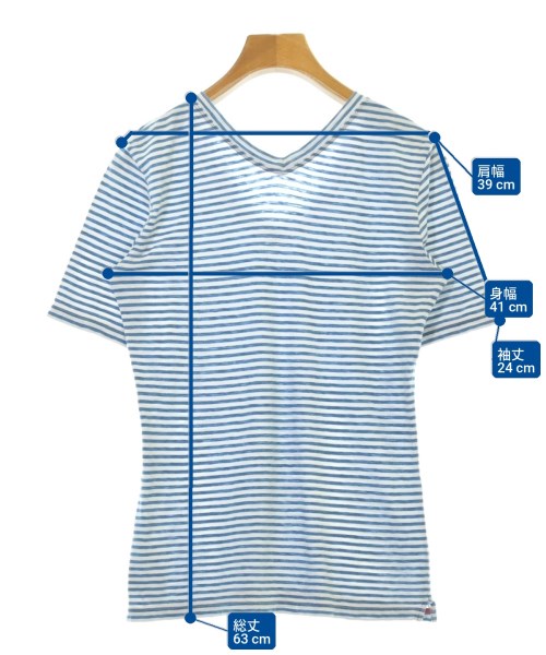 45R（フォーティーファイブアール）Tシャツ・カットソー 白 サイズ:1(S位) レディース/2200715194140