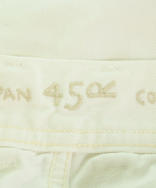 45R（フォーティーファイブアール）デニムパンツ 白 サイズ:2(M位) レディース/2200720543087