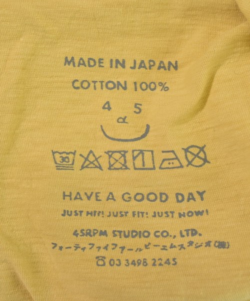 45R（フォーティーファイブアール）Tシャツ・カットソー 黄 サイズ:-(L位) レディース/2200720543254