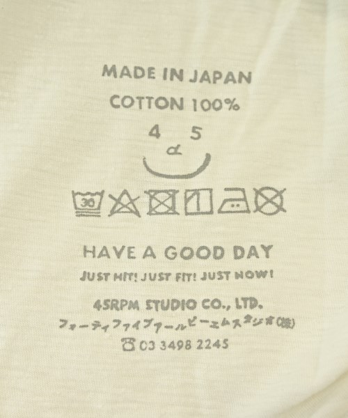 45R（フォーティーファイブアール）Tシャツ・カットソー 白 サイズ:-(M位) レディース/2200728096042