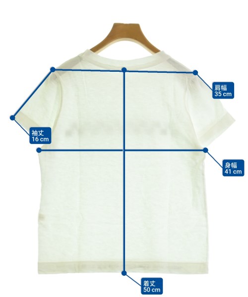45R（フォーティーファイブアール）Tシャツ・カットソー 白 サイズ:2(M位) レディース/2200689286025