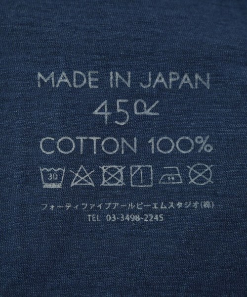 45R（フォーティーファイブアール）Tシャツ・カットソー 紺 サイズ:1(S位) レディース/2200689286049