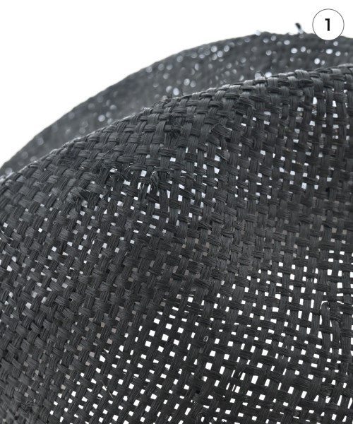 CA4LA（カシラ）ストローハット 黒 サイズ:- レディース/2200642017093