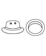 CA4LA（カシラ）ストローハット 黒 サイズ:- レディース/2200642017093