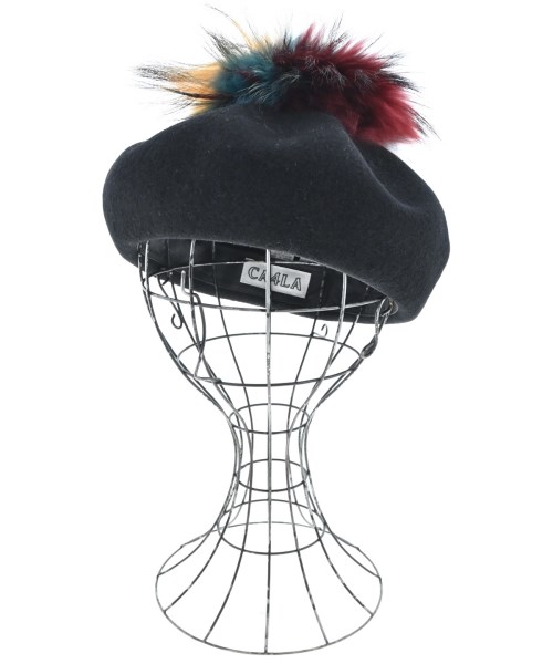CA4LA(カシラ)ハンチング・ベレー帽 黒 サイズ:F/2200657312084