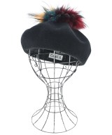 CA4LA（カシラ）ハンチング・ベレー帽 黒 サイズ:F レディース/2200657312084