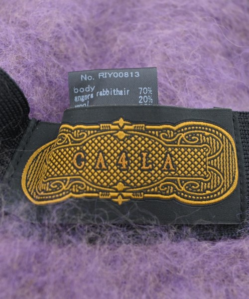 CA4LA（カシラ）ハンチング・ベレー帽 紫 サイズ:- レディース/2200637899734