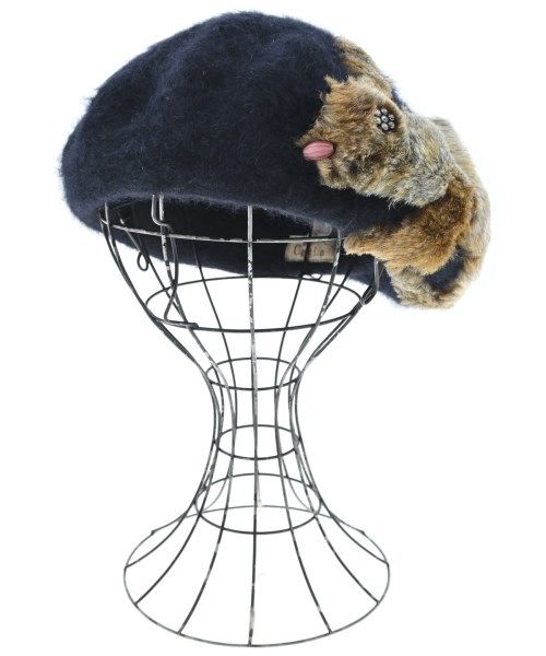 CA4LA(カシラ)ハンチング・ベレー帽 黒 サイズ:-/2200651660013