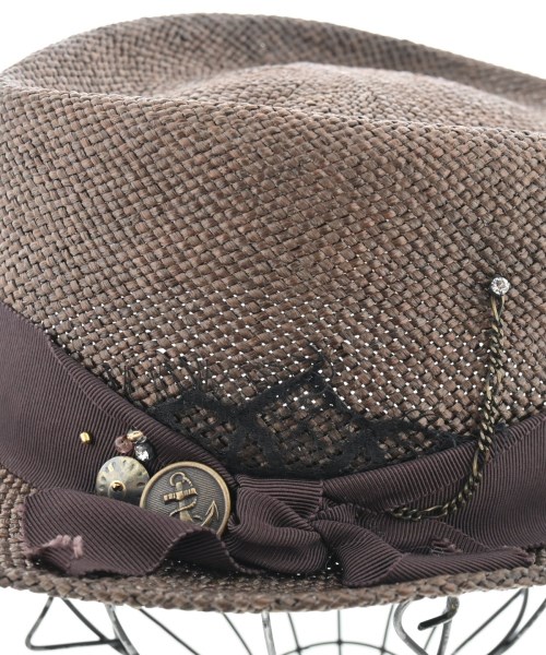 CA4LA（カシラ）ストローハット 茶 サイズ:- レディース/2200646767086