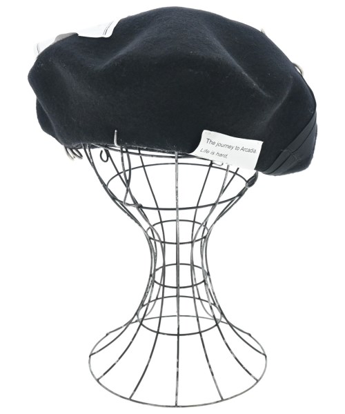 CA4LA(カシラ)ハンチング・ベレー帽 黒 サイズ:-/2200640153410