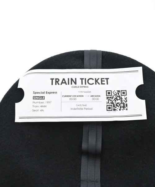 CA4LA（カシラ）ハンチング・ベレー帽 黒 サイズ:- レディース/2200640153410