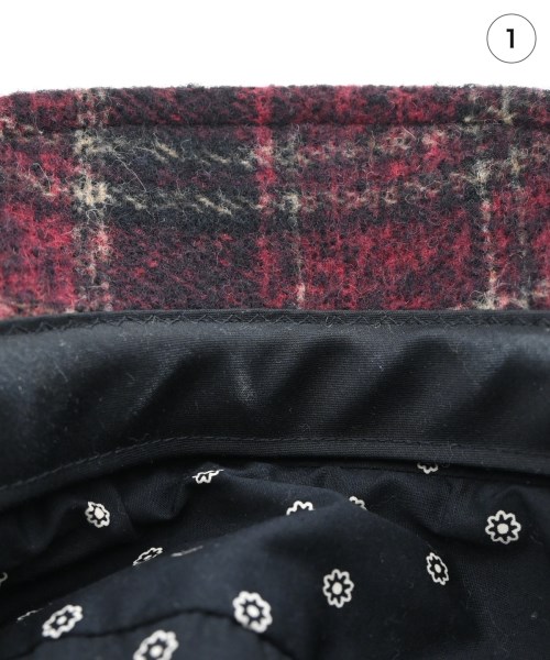 CA4LA（カシラ）ハンチング・ベレー帽 赤 サイズ:- レディース/2200666611024