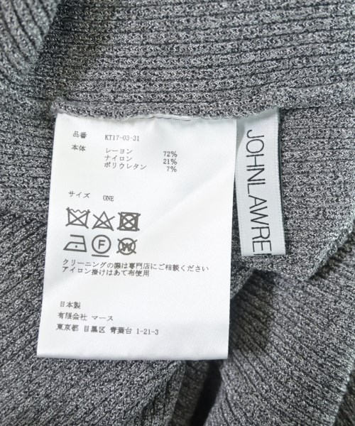 JOHN LAWRENCE SULLIVAN（ジョンローレンスサリバン）ワンピース グレー サイズ:ONE レディース/2200653384030