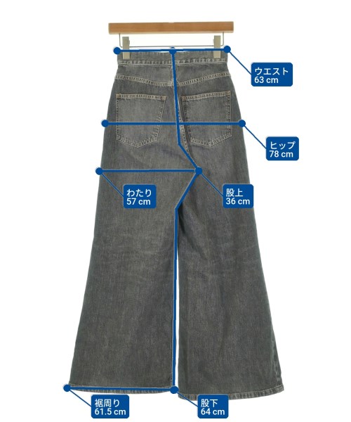 JOHN LAWRENCE SULLIVAN（ジョンローレンスサリバン）デニムパンツ 黒 サイズ:XS レディース/2200633210021