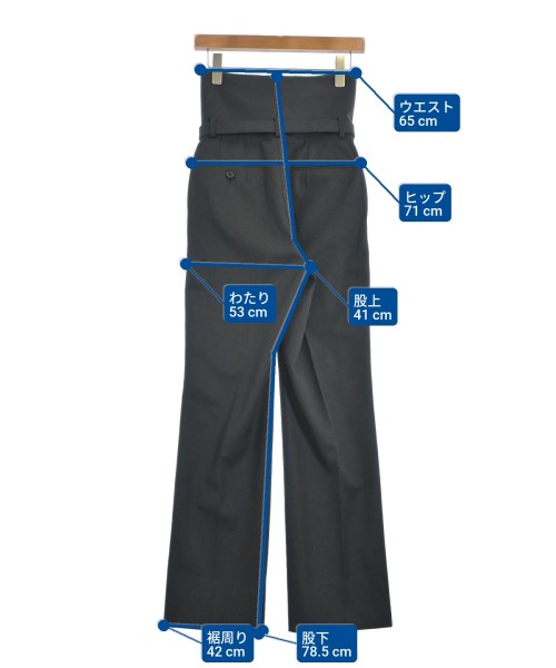 JOHN LAWRENCE SULLIVAN（ジョンローレンスサリバン）スラックス 黒 サイズ:S レディース/2200665481079