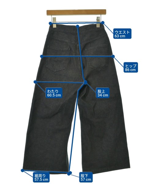 JOHN LAWRENCE SULLIVAN（ジョンローレンスサリバン）デニムパンツ 黒 サイズ:S レディース/2200686819028