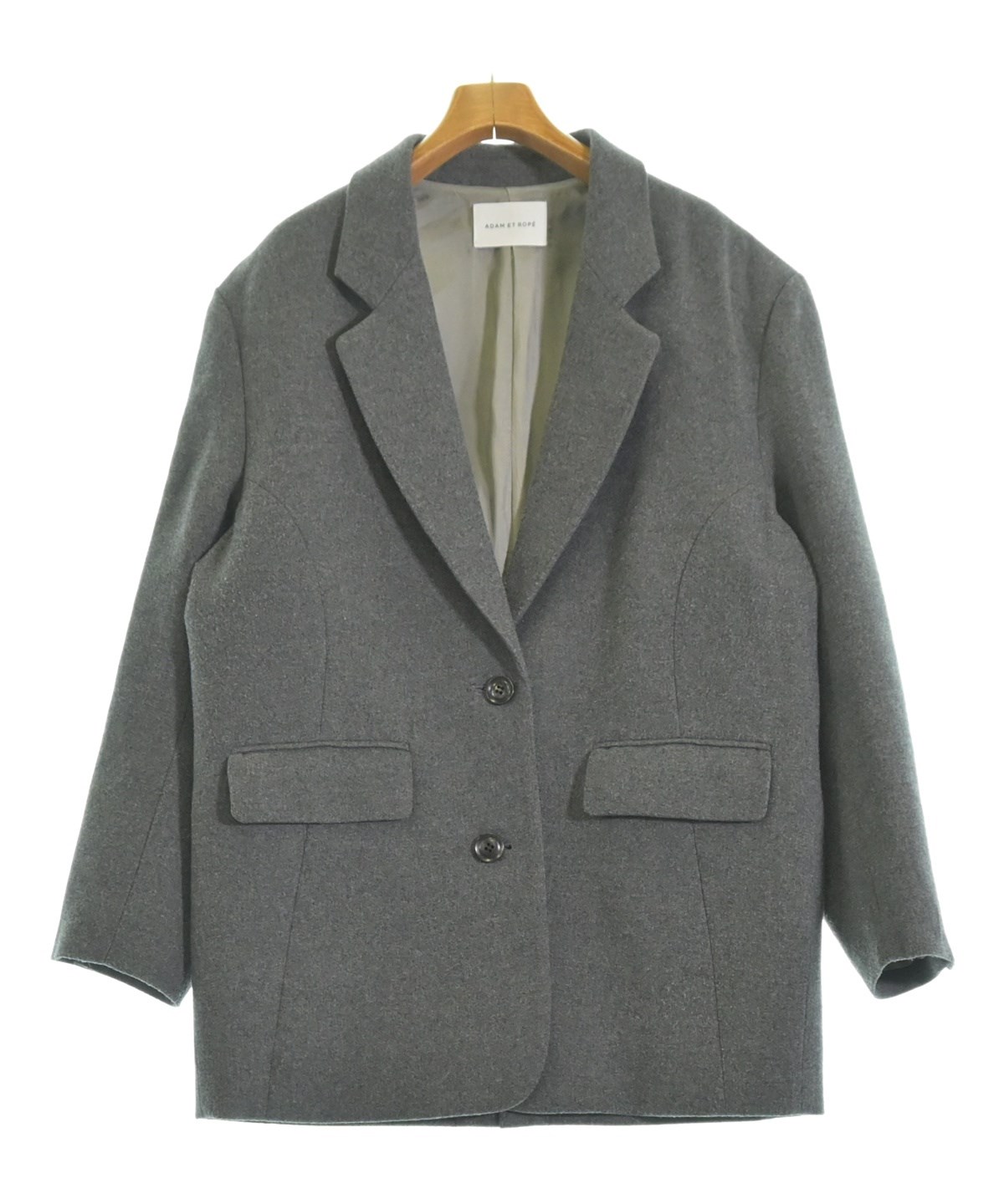 ADAM ET ROPE（アダムエロペ）テーラードジャケット グレー サイズ:38