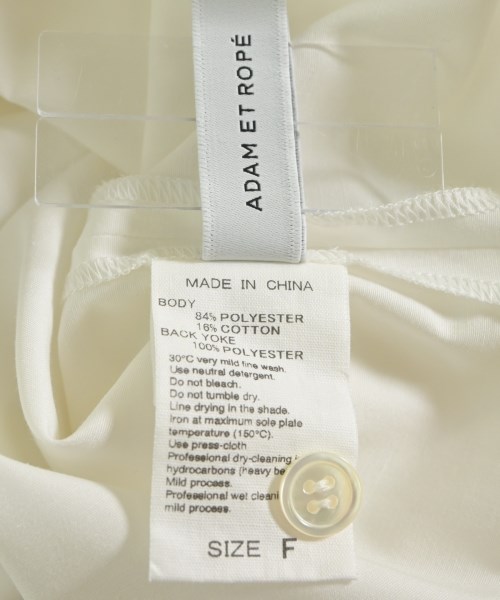 ADAM ET ROPE（アダムエロペ）カジュアルシャツ 白 サイズ:F レディース/2200618330096