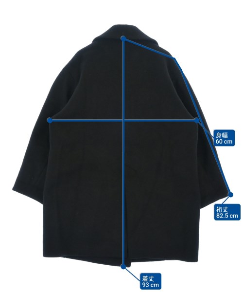 ADAM ET ROPE（アダムエロペ）ピーコート 黒 サイズ:F レディース/2200618715015