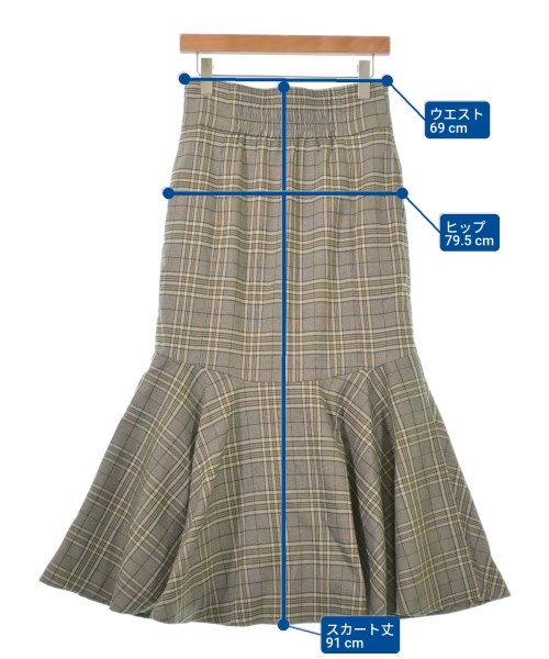 ADAM ET ROPE（アダムエロペ）ロング・マキシ丈スカート グレー サイズ:38(M位) レディース/2200617745013