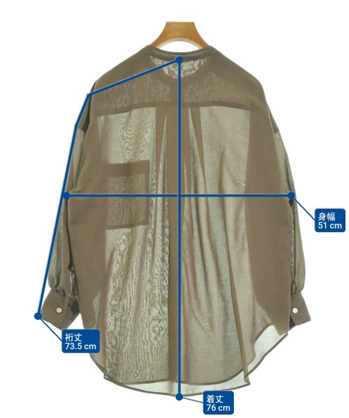 ADAM ET ROPE（アダムエロペ）ブラウス 茶 サイズ:F レディース/2200619748036