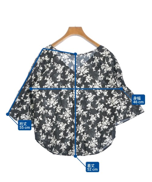 ADAM ET ROPE（アダムエロペ）カジュアルシャツ 黒 サイズ:F レディース/2200620473064