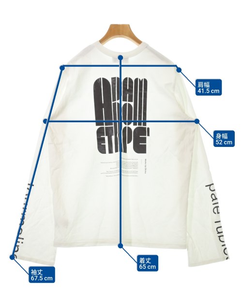 ADAM ET ROPE（アダムエロペ）Tシャツ・カットソー 白 サイズ:F レディース/2200619188337