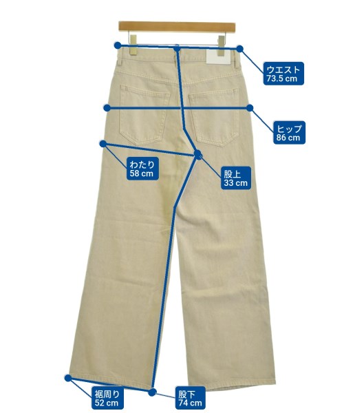 ADAM ET ROPE（アダムエロペ）デニムパンツ ベージュ サイズ:38(M位) レディース/2200669476149