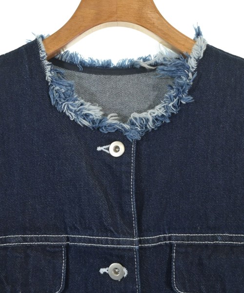 ADAM ET ROPE（アダムエロペ）ノーカラージャケット 紺 サイズ:F レディース/2200669476224