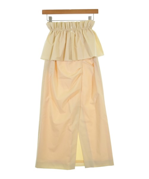 ADAM ET ROPE(アダムエロペ)ロング・マキシ丈スカート 白 サイズ:36(S位)/2200675780032