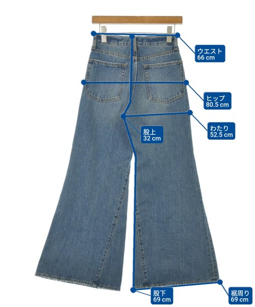 ADAM ET ROPE（アダムエロペ）デニムパンツ 青 サイズ:34(XS位) レディース/2200679574019