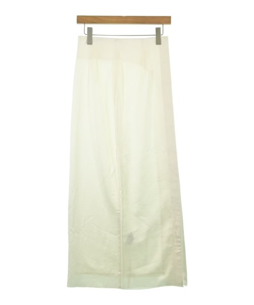 ADAM ET ROPE(アダムエロペ)ロング・マキシ丈スカート 白 サイズ:36(S位)/2200677293059