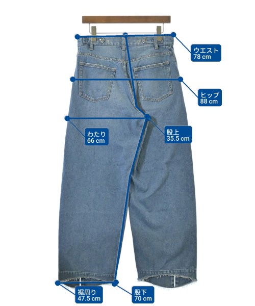 ADAM ET ROPE（アダムエロペ）デニムパンツ 青 サイズ:38(M位) レディース/2200681497016